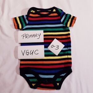 Primary baby 0-3 months striped bodysuit